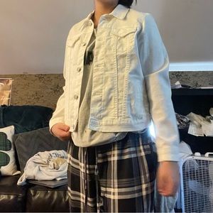 White wonder nation Jean jacket